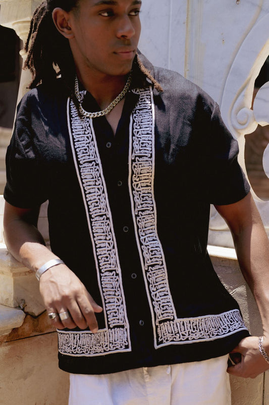 Men's Black Button-up (Patience)