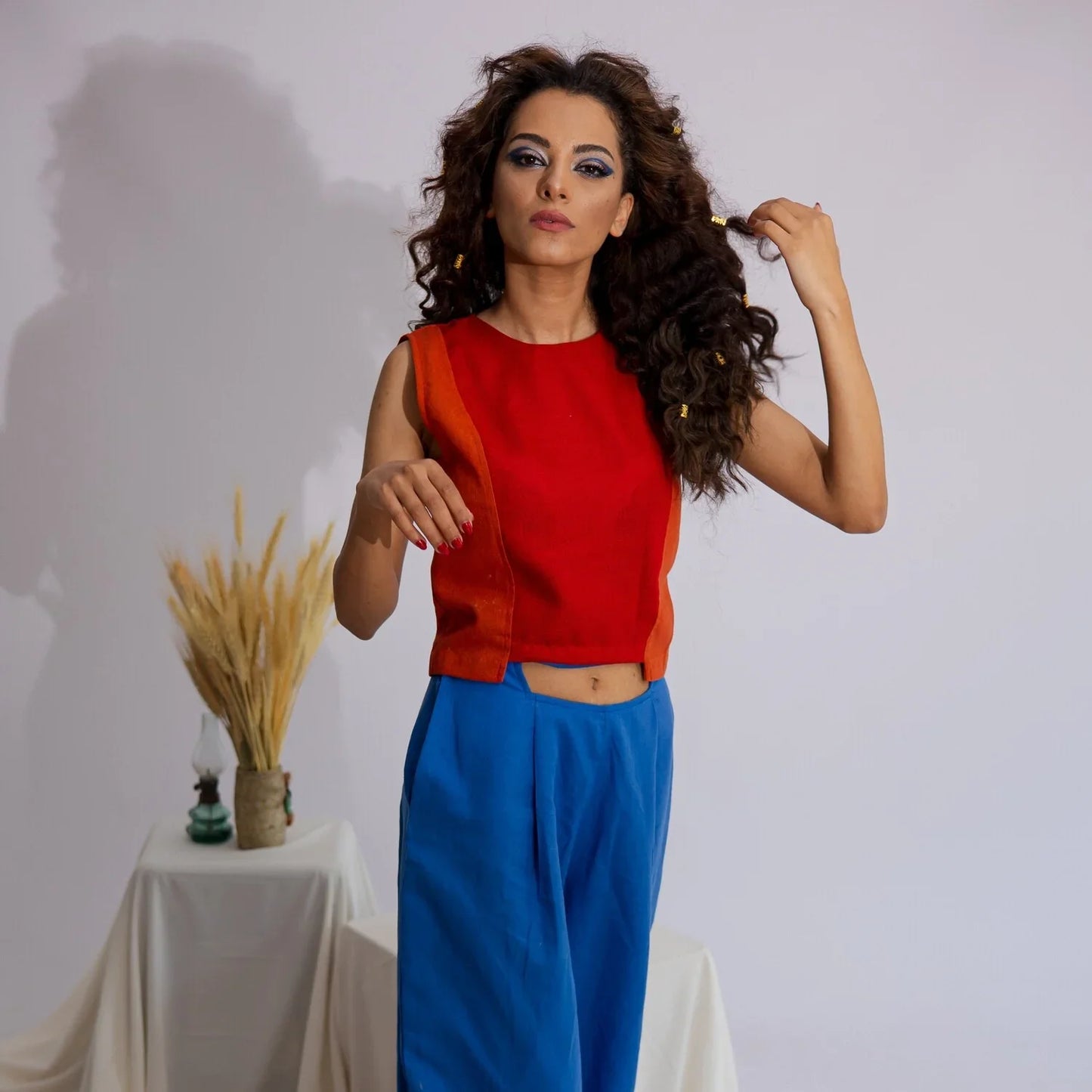 Women's Top (Red/Orange)