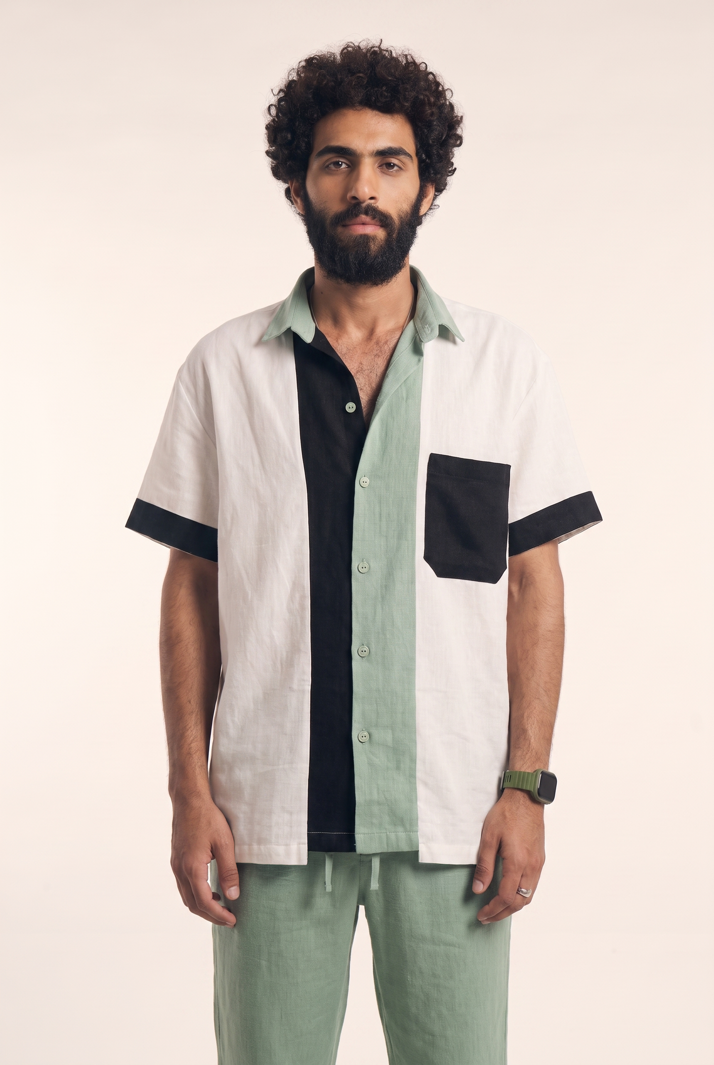 Men's Linen Button-up