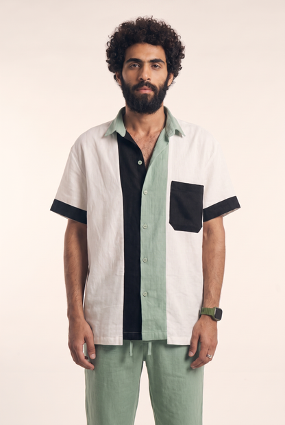 Men's Linen Button-up