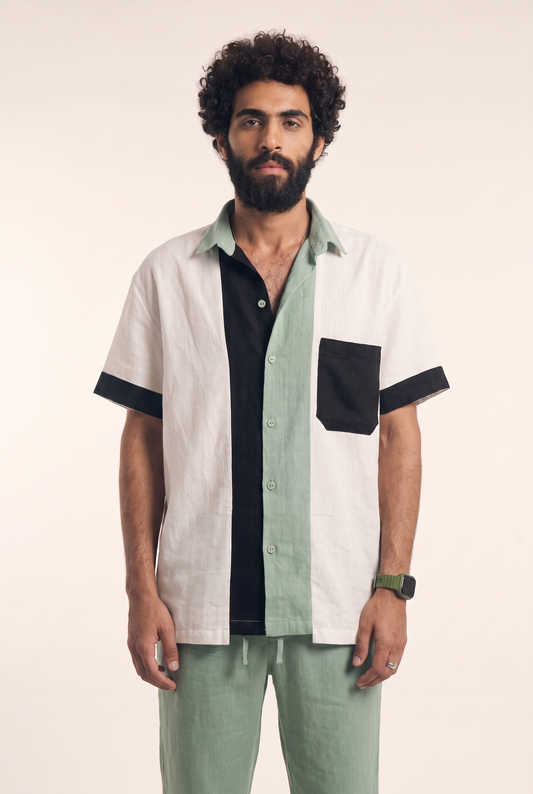 Men's Linen Button-up