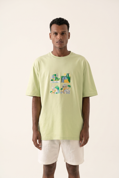 Green Houses T-Shirt - Sustainable Living Graphic Tee