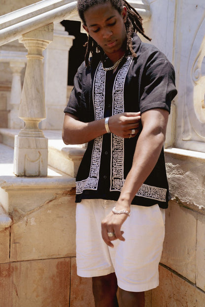 Men's Black Button-up (Patience)