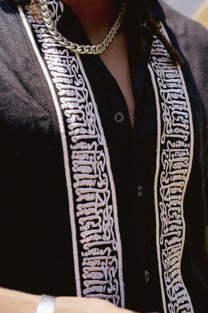 Men's Black Button-up (Patience)