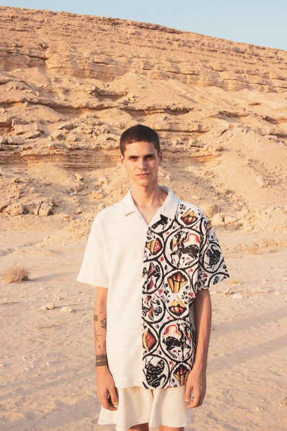 Men's Embroidered Button-up (Centaur)