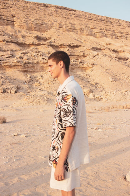 Men's Embroidered Button-up (Centaur)