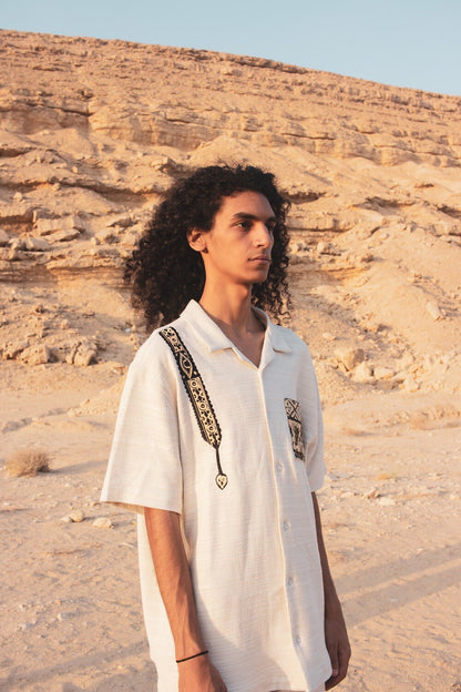 Men's Embroidered Button-up (Warrior)