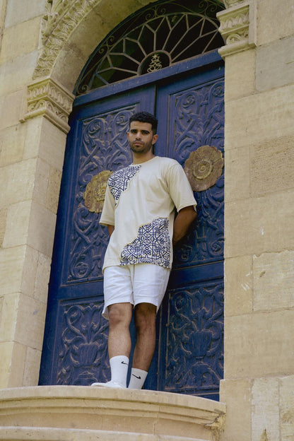 Men's Embroidered Tshirt (Islamic Geometry)