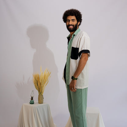 Men's Linen Button-up