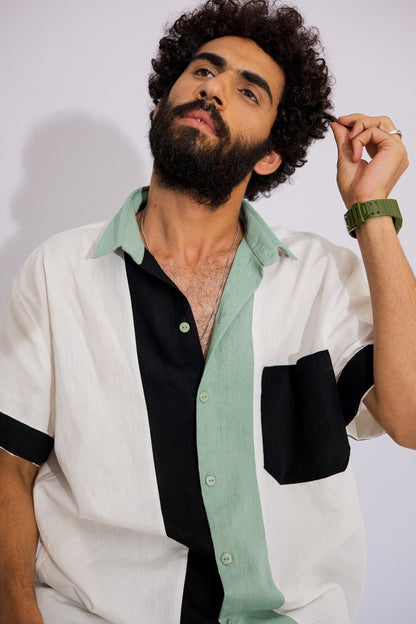 Men's Linen Button-up