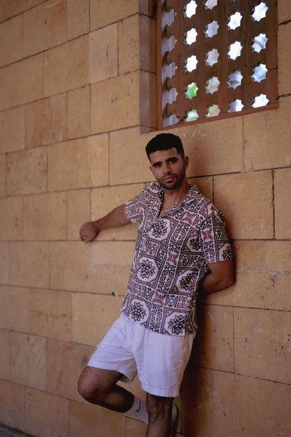 Men's Square Button-up (Arabisk)