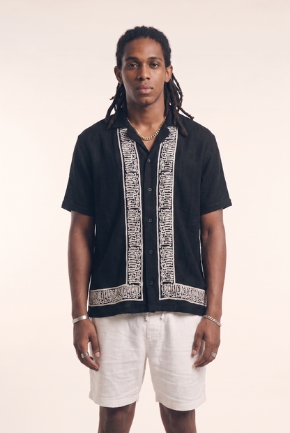 Men's Black Button-up (Patience)