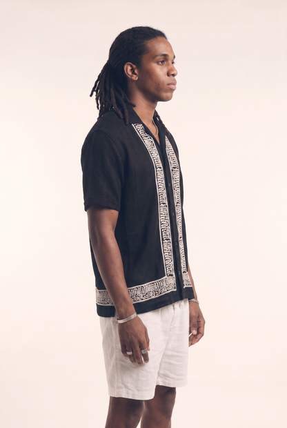 Men's Black Button-up (Patience)