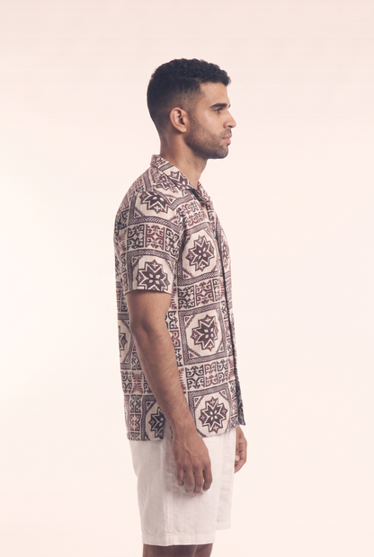 Men's Square Button-up (Arabisk)