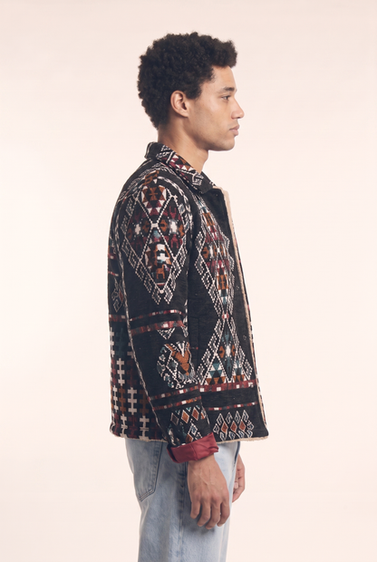 Nubié Colors Unisex Jacket - Nubian Rug Pattern Heritage Outerwear