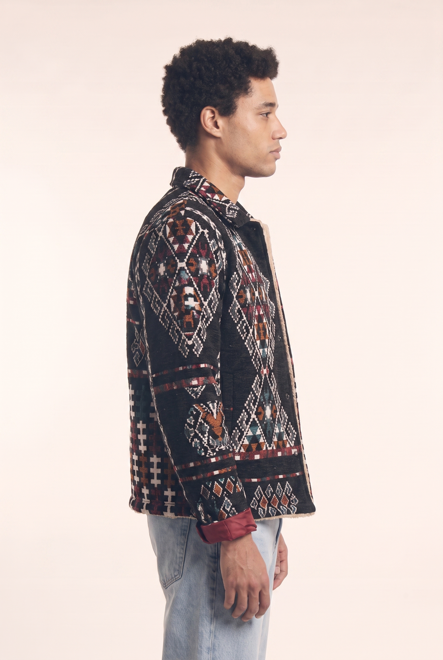 Nubie Colors Jacket in black colorway, alternate view.