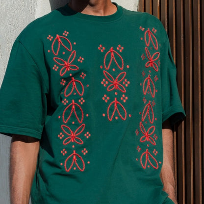 Olive Branch T-Shirt worn - comfortable fit with symbolic olive branch design