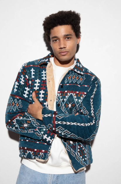 Nubié Colors heritage jacket - relaxed fit with authentic Nubian artistry