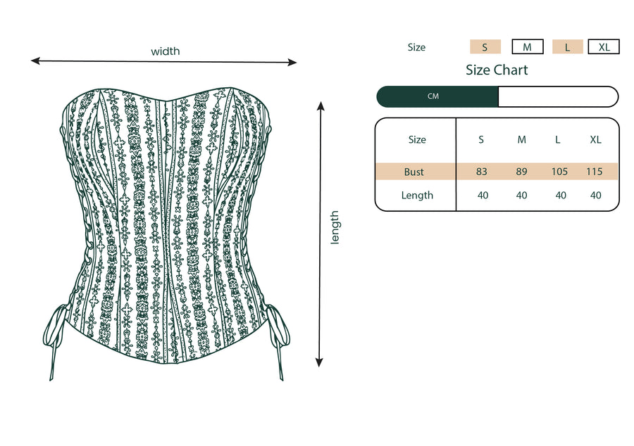 Wrth Siwi collection size chart