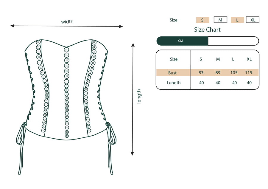 Wrth Siwi collection size chart