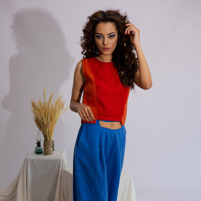 Women's Top (Red/Orange)