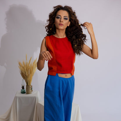 Women's Top (Red/Orange)